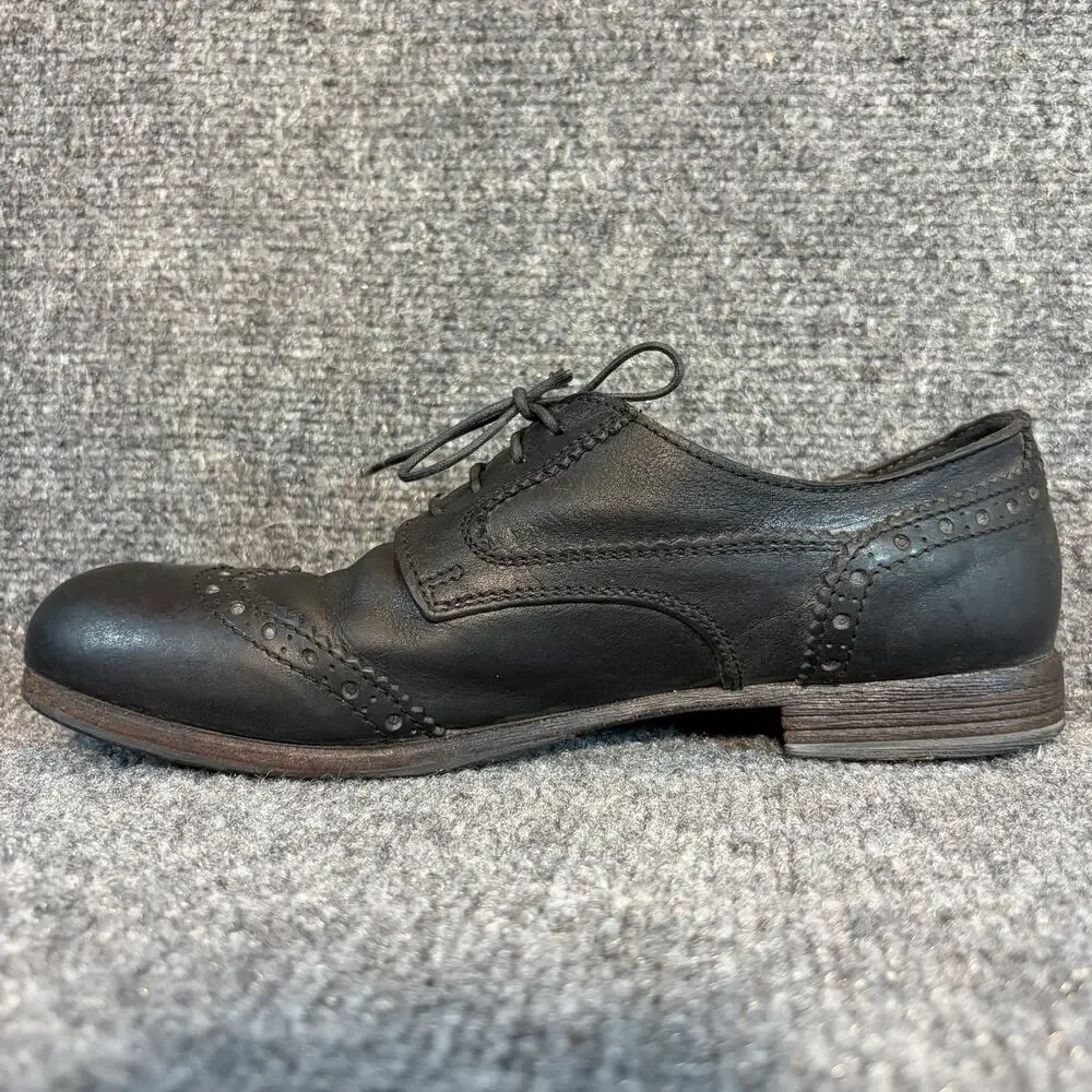 MOMA Black Leather Wingtip Brogue Lace Up Oxford Dress Shoes Mens Size 7